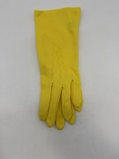 Vintage 50s 60s Yellow Dress Gloves Formal Nylon Mad Men Pinup Primstyle NWT