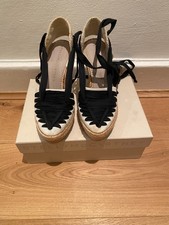 Stella McCartney Canvas Woven Espadrille Size 36.5