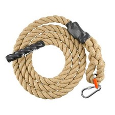 Outdoor Climbing Rope for Fitness and Strength Training, 15 ft With Hook