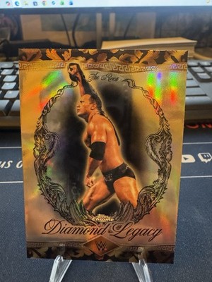 The Rock 2026 Topps Chrome WWE Diamond Legacy Refractor #RDL-16