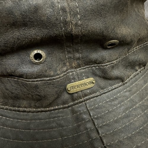 Stetson Outdoor Air Mesh AVA CO/PE Washed Brown Traveller  SZ Large - 80% Wool - Picture 3 of 9