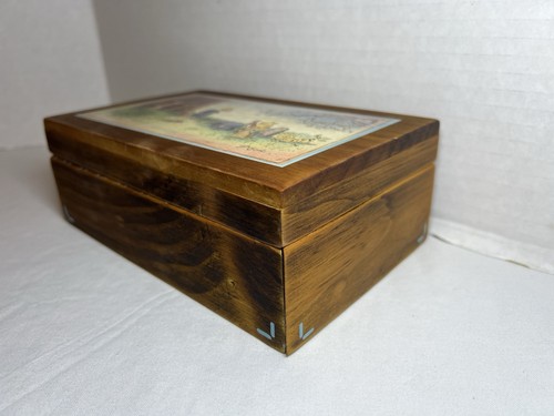 Vintage Disney Classic Winnie The Pooh Christopher Robin Hinged Wooden Box - Picture 3 of 14