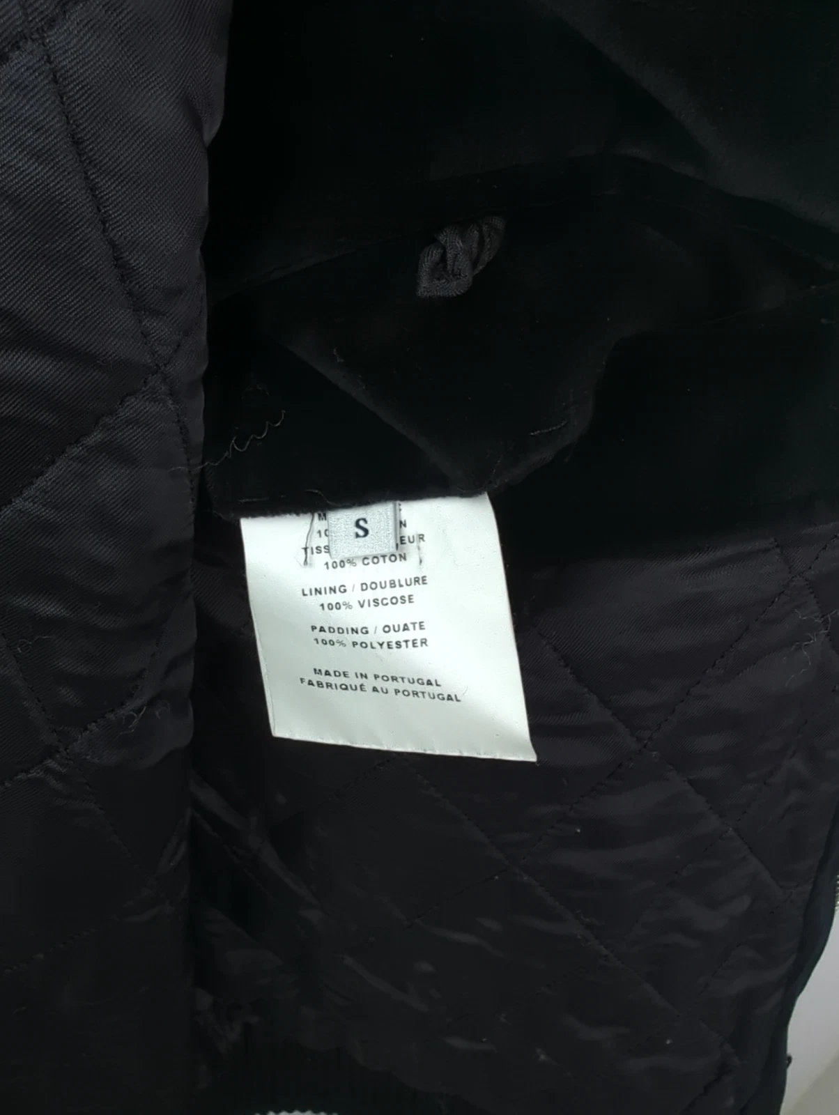 OFFICINE GENERALE Men's Sz US S Black Velour Velvet Zip Bomber Jacket image 3