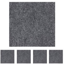 Image of 20 x Carpet Tiles 5m2 Box Heavy Commercial Retail Office Premium Flooring Grey