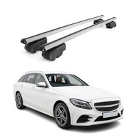 DachträGer GepäCkträGer FüR Mercedes C Klasse S205 2014-2021 ABE Aluminium Grau