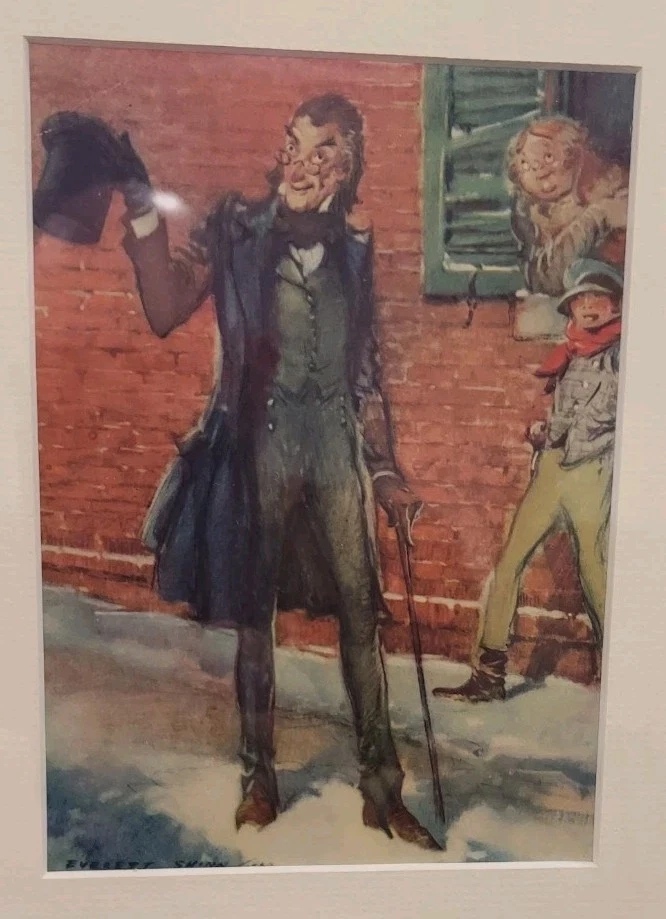 Juego de 3 impresiones de cuentos de Navidad Everett Shinn A Foto 3 de 4