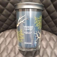 Image of Yankee Candle Bayside Cedar Large Jar Twin Wick (metal lid) 567g NEW