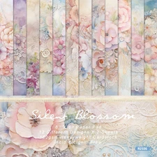 24 Sheets Scrapbook Paper Pads, 6X6 Single-Sided Cardstock Paper, Decorative Cra