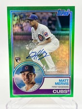 2023 TOPPS ARCHIVES MATT MERVIS RC 79/99 1983 FAN FAVORITE AUTOGRAPH NO. 83FF-MM