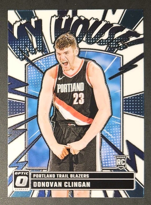 Donovan Clingan 2024-25 Donruss Optic MY HOUSE Rookie Insert Card (no.1)