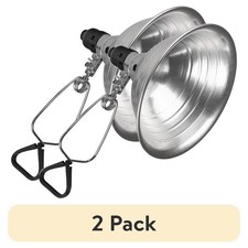 Aluminum Clamp Light 8.5 Inch 150 Watt Max E26 Socket No Bulb 2 Pack
