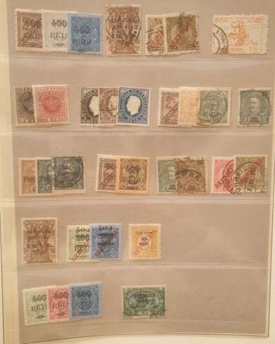 Lot Timbres colonies portugaises classiques Cabo verde pour la plupart neufs - Foto 1 di 2