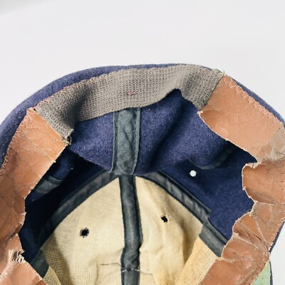 VTG 1950s MLB SMALL Navy Wool Blend Felt Minnesota Twins BASEBALL CAP USA Flaws VTG 1960s MLB LARGE Navy Wool Blend Felt Minnesota Twins  main image 2