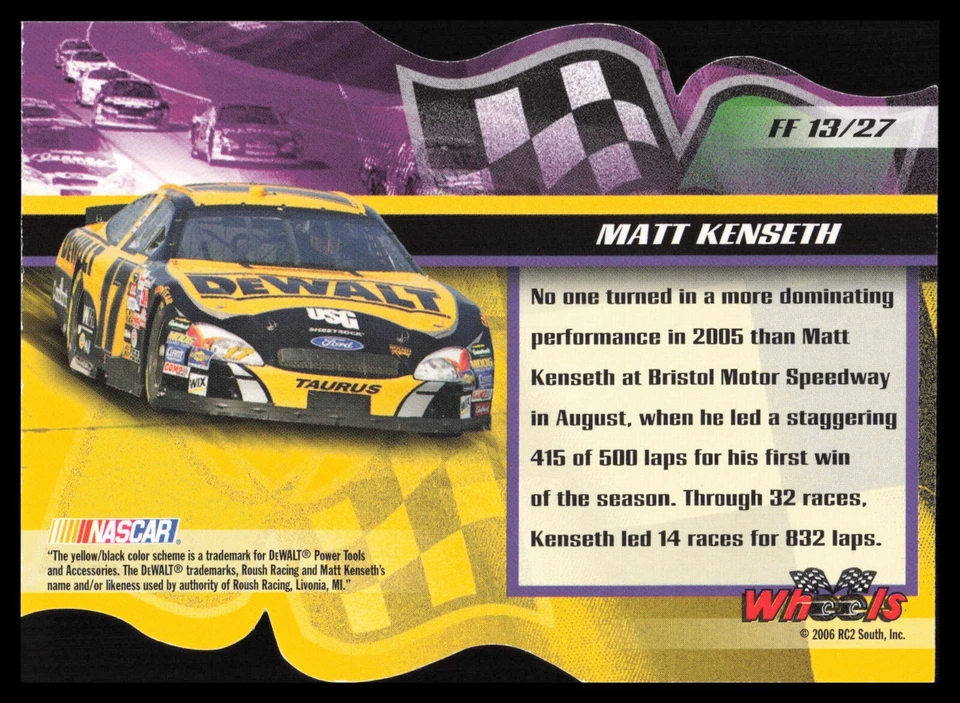2006 Wheels High Gear Flag 2 Flag #FF13 Matt Kenseth - Image 2 of 2