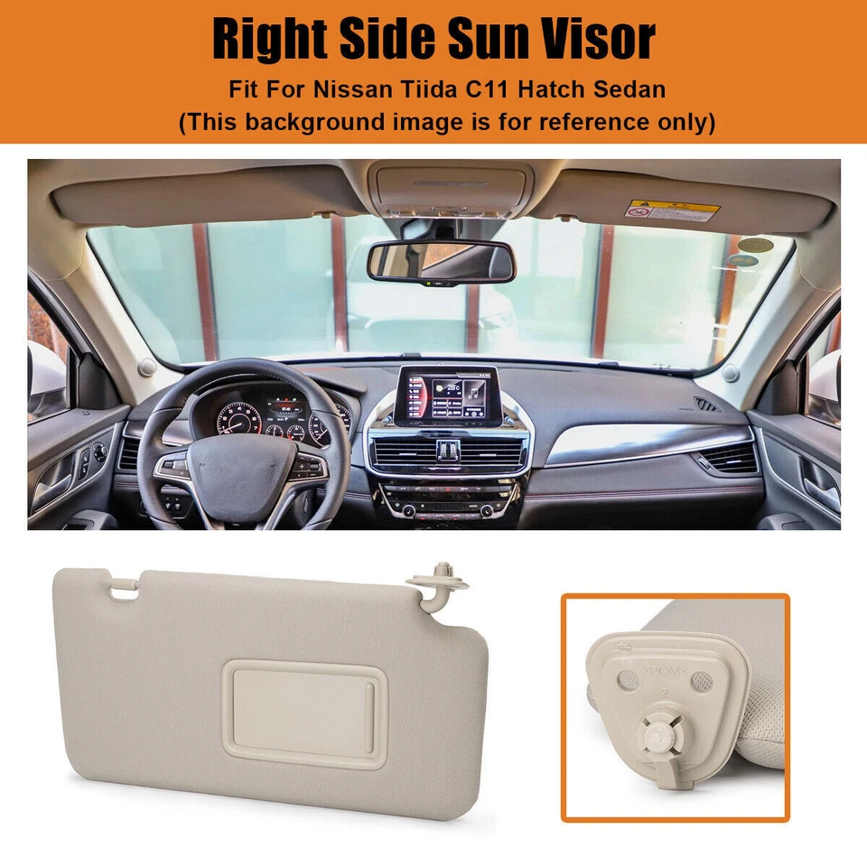 Front Right Sun Visor 96400-ED500 96400ED500 New For Nissan Tiida C11 Hatch - Изображение 4 из 4