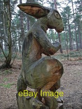 Photo 6x4 Hare, Birches Valley Forest Centre Rugeley This wooden sculptur c2011