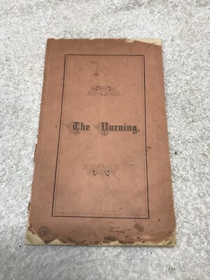 RARE Book 1873 THE BURNING L.C. McKinstry Scriptural Tract Repository Fire 1872