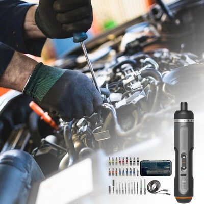 Practical Power Screwdriver with Multiple Bits Designed for Low Light Conditions