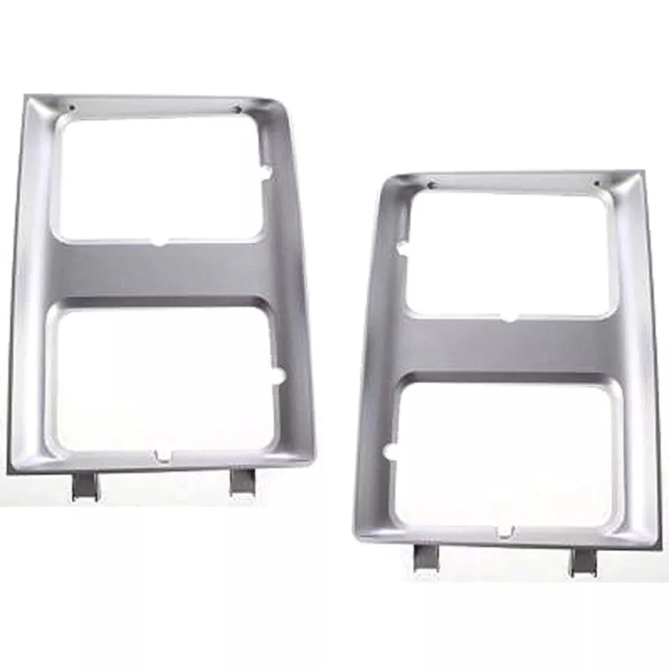 New Front Grille + Headlamp Door / Bezel Fits 1985-1988 Chevy C/K Series Pickup - Image 4 of 4