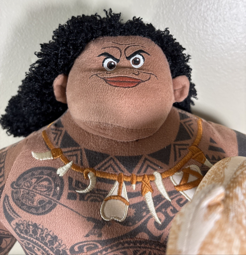 Disney Talking Moana Maui Plush Doll w/ Hook 14" Plush Stuffed Toy Works GUC - Picture 2 of 15