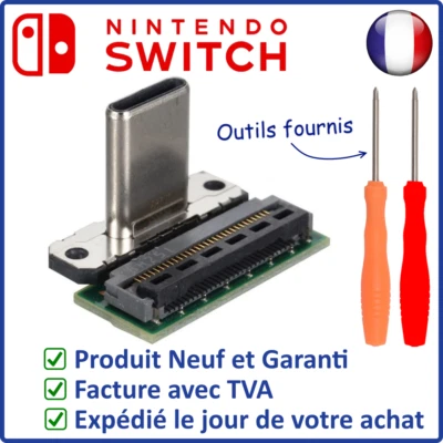 CONNECTEUR PRISE USB-C DE LA STATION DOCK DE CHARGE TV DE LA NINTENDO SWITCH