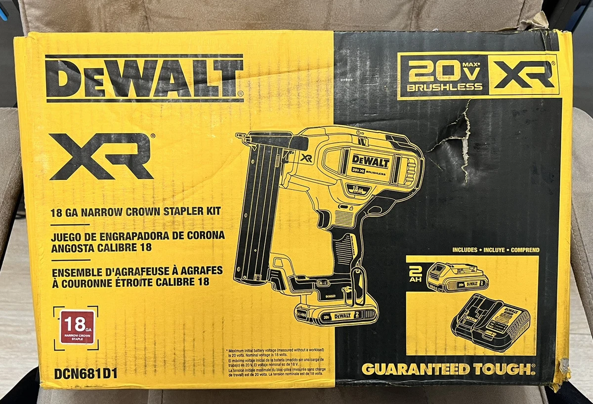 DEWALT DCN681D1 20V Cordless Stapler Kit NEW 885911482240 eBay
