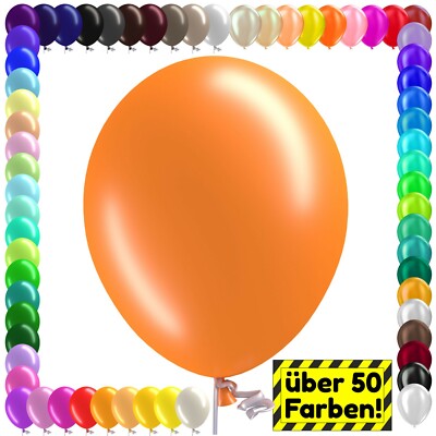 Luftballons Luftballon 10-1000 Stück Bio Ø 27 cm Premium GROSSE FARBWAHL Helium