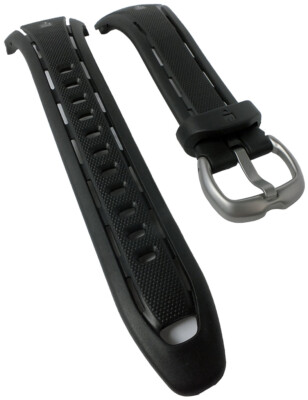 Timex Ironman Sleek Uhrenarmband Kunststoff PU-Band schwarz TW5K96400 TW5K96500