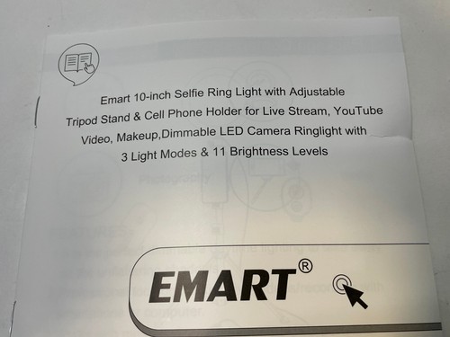 Ring Light 55" extendable tripod stand, phone holder mount, bluetooth remote new - Picture 6 of 8