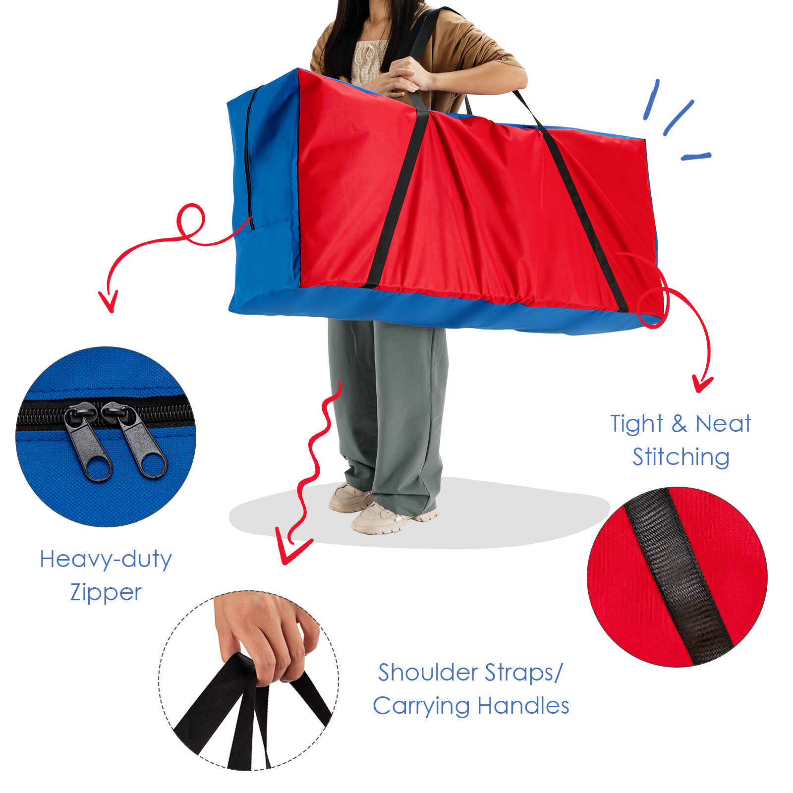 Giant Connect 4 Carry Bag Jumbo 4toScore Game Set Storage Bag for 4