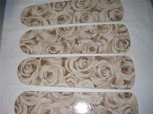 Custom Romantic Roses Silver Script Ceiling Fan Ebay