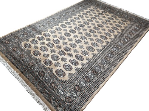 290 x 185cm Vintage Handmade Afghan Carpet Bokhara Traditional Oriental Wool Rug - Picture 5 of 24