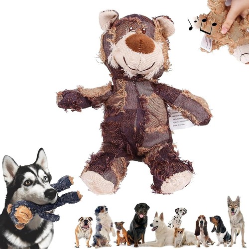 1/3Pcs Bear Dog Toy Indestructible Robust Companion Chewers Chew Toys Training~ - Picture 2 of 27