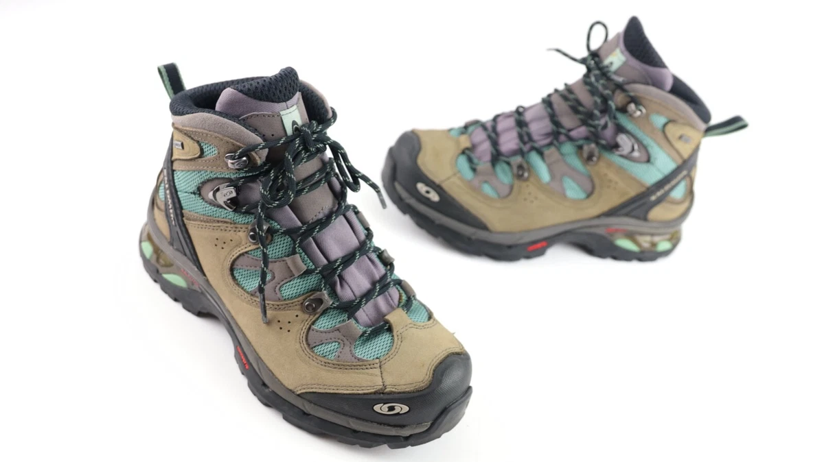 Salomon 3D GTX Hiking Trail Shoes Women&#039;s Sz 6 Taupe - 376448 - Fast Ship! | eBay