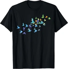 Origami Paper Cranes Japanese Culture Bird Lovers Gift Unisex T-Shirt