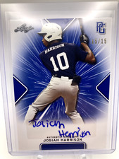2021 Leaf Perfect Game National Showcase Josiah Harrison Auto /15