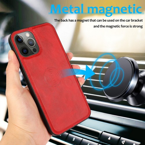 For iPhone Detachable Magnetic Cover Case Flip Leather Wallet Card Slots Stand - Picture 78 of 95