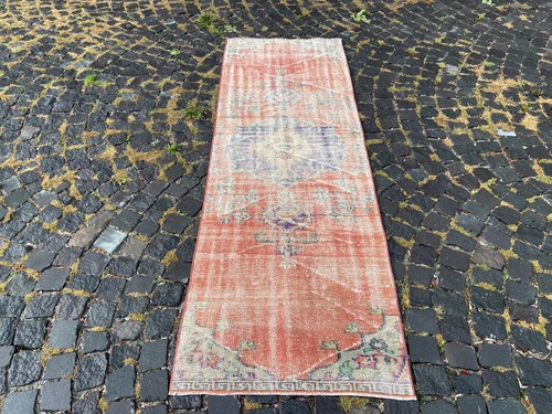 Antik Teppich Läufer Rug Türkischer Teppich Bohemian Rug Handmade Rug Oushak Rug - Bild 4 von 10