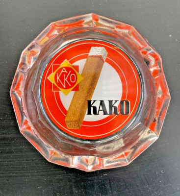 Werbe-Aschenbecher - Glas - KAKO - Zigarren