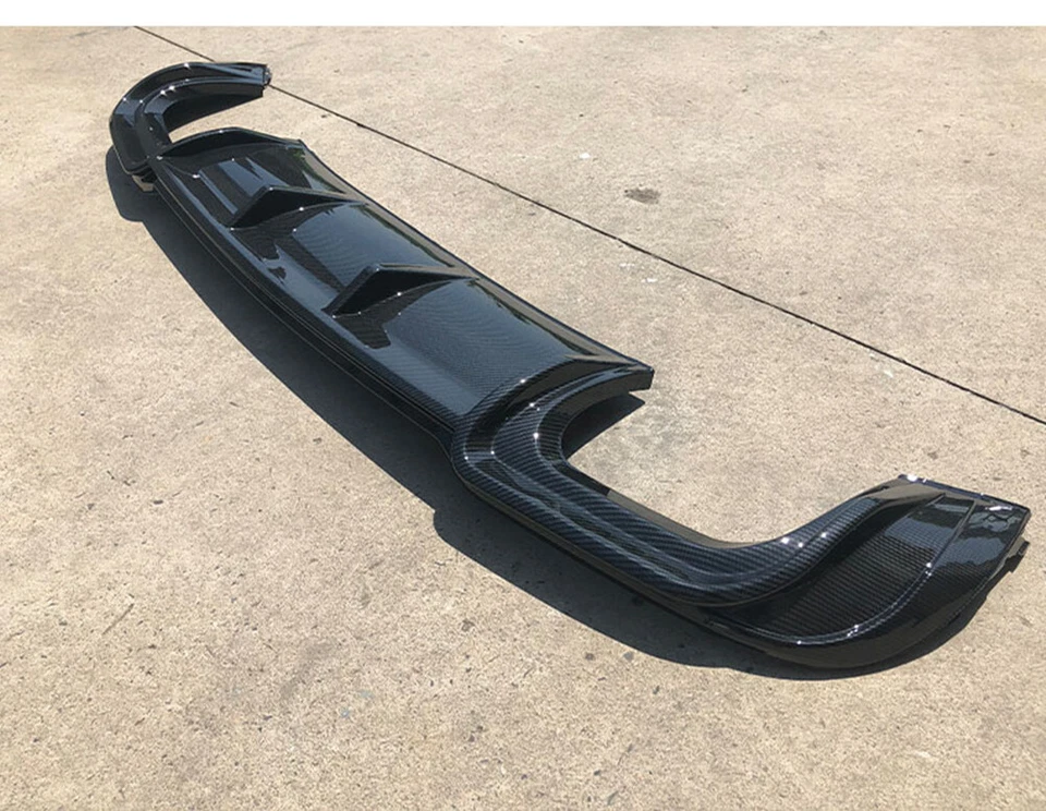 Alerón labial difusor parachoques trasero para Audi S3 A3 SLINE 2017 2018-2020 2018 MTZ Foto 4 de 4