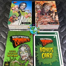 HOLLYWOOD ZOMBIES 72-CARD COMPLETE SET+B1+B2+WRAPPER 2007 garbage pail kid TRUMP