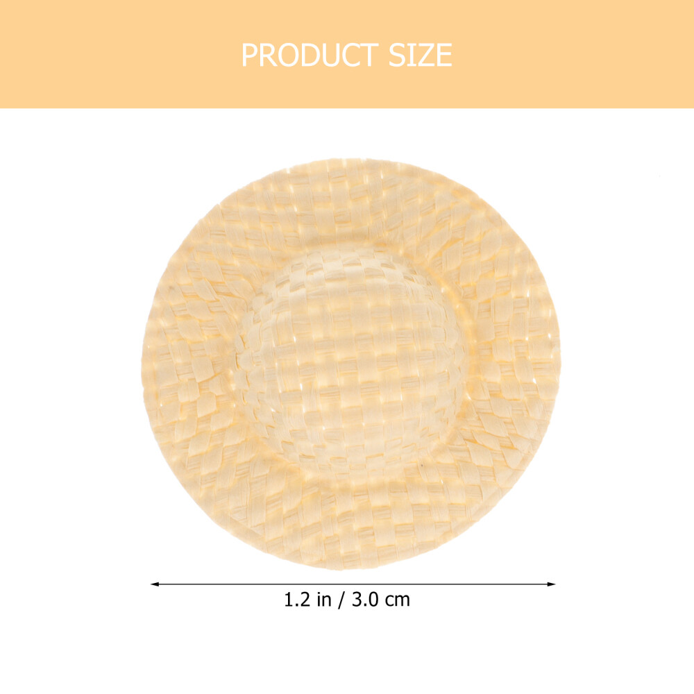 20 Stück Mini-Weihnachtsmützen Aus Wolle - Weiße Strickmützen Zum Basteln & Dekorieren