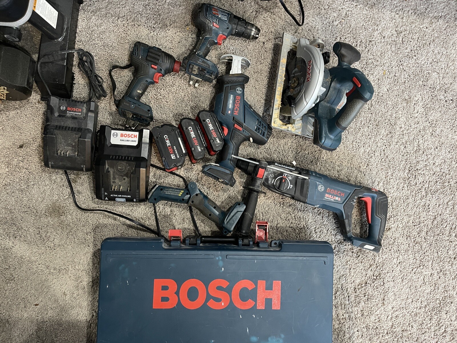Bosch 18 Volt Brushless Tool Lot of 11