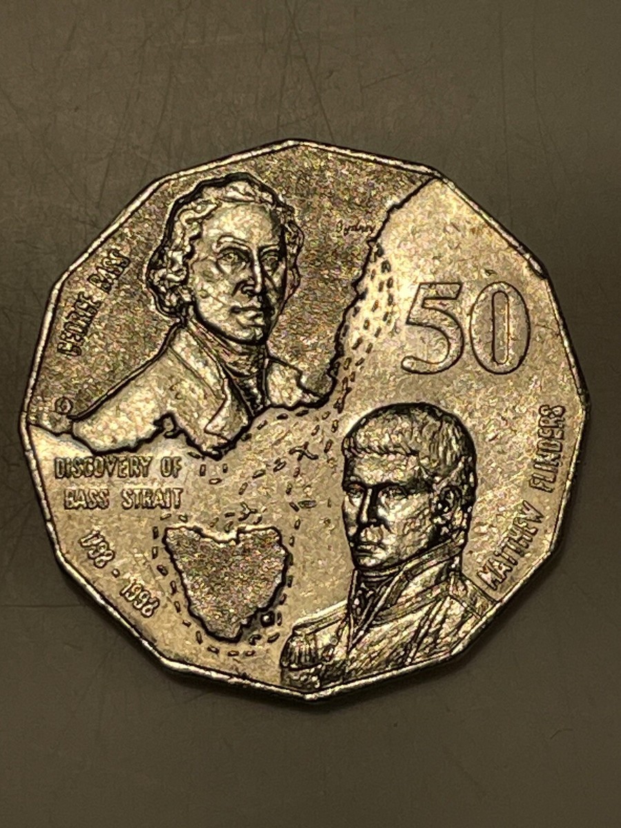 1998 Australian 50c fifty Cent Coin - Bass and Flinders | eBay
