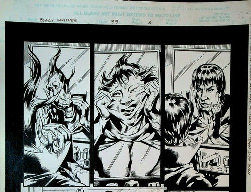 Black Panther #39 Original Art Sal Velluto Bob Almond Page 3 2002 Marvel - Picture 2 of 3