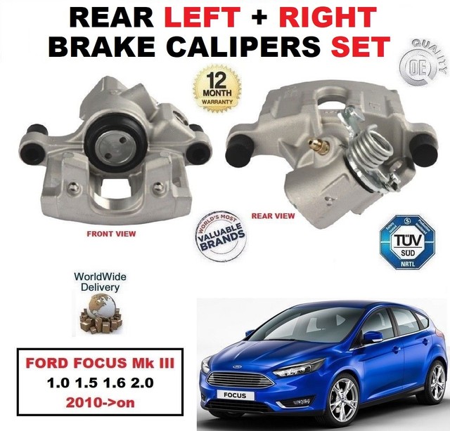 REAR LEFT + RIGHT BRAKE CALIPERS for FORD FOCUS Mk III 1.0 1.5 1.6 2.0 2010>on eBay