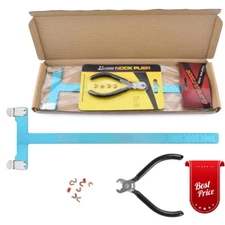 Archery T Square Ruler Measurement Tool Nocking Points Pliers Brass Buckle Clip
