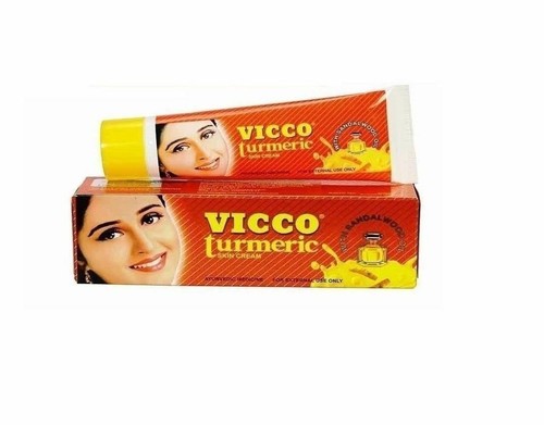 Vicco Turmeric Skin Cream Fairness for Scars, Acne, Pimples, Burns 15g - Picture 7 of 12