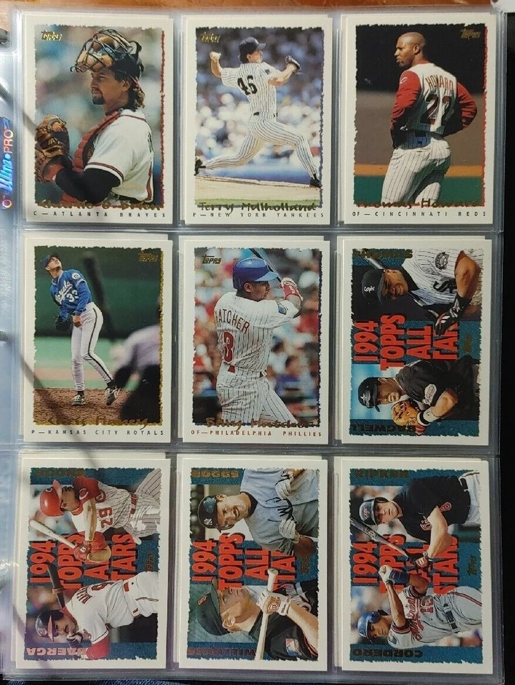1995 Topps base cards 251-500 Pick from drop down list - Image 3 of 3