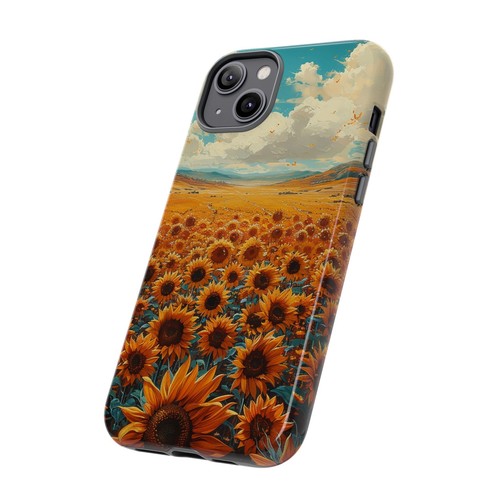 Phone Case for iPhone, Pixel, Galaxy - Sunflower Field Floral Sky Flower Cover - Picture 43 of 191